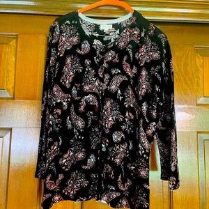 Garnet Hill Signature merino wool Cardigan, size Large (12-14)